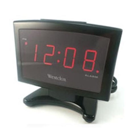 WESTCLOX Westclox 70014 Digital Led Plasma Alarm Clock 70014